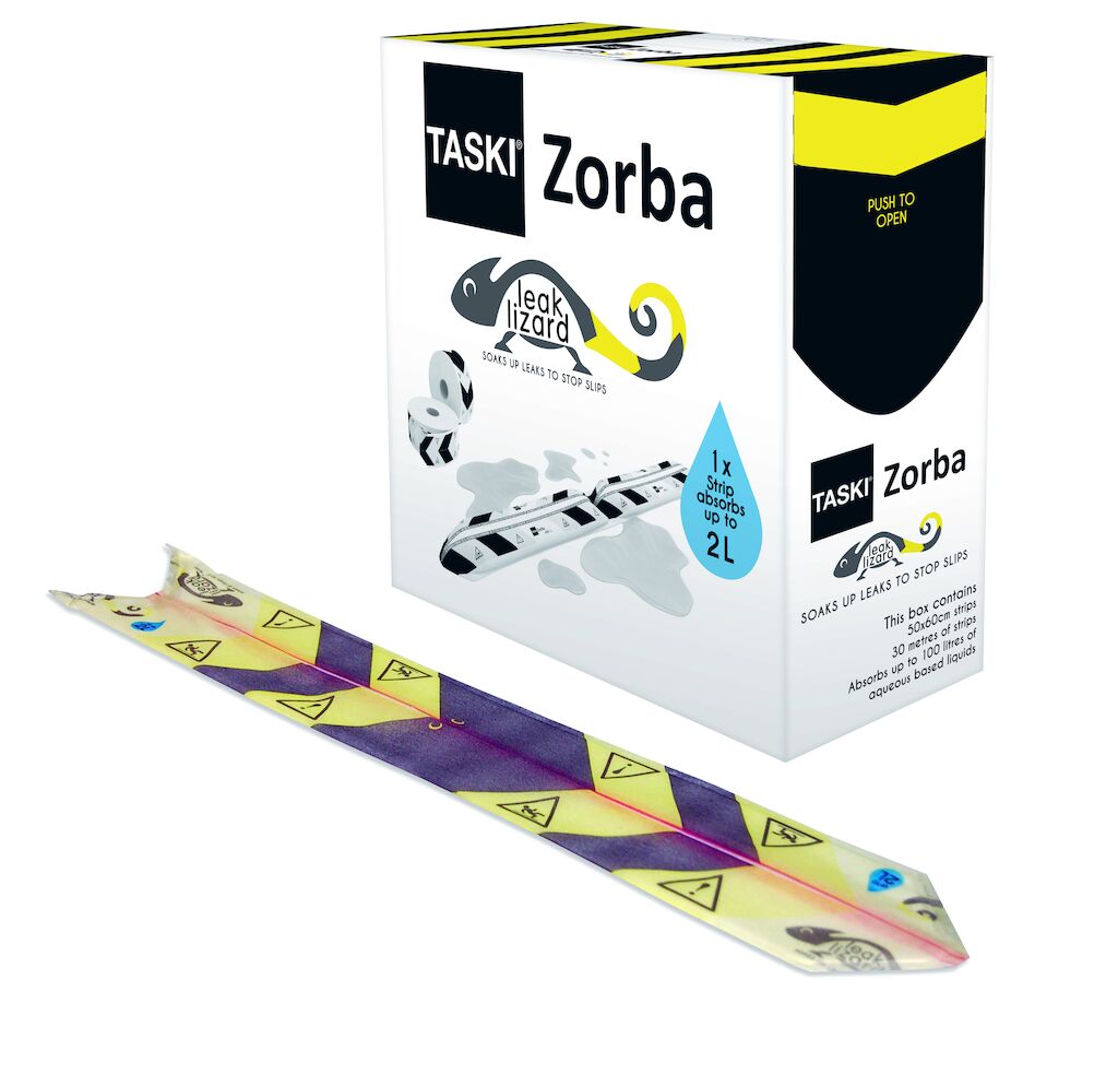 TASKI Zorba Leak Lizard 1x1pc - 50 x 60 cm - Highly absorbent disposable strip