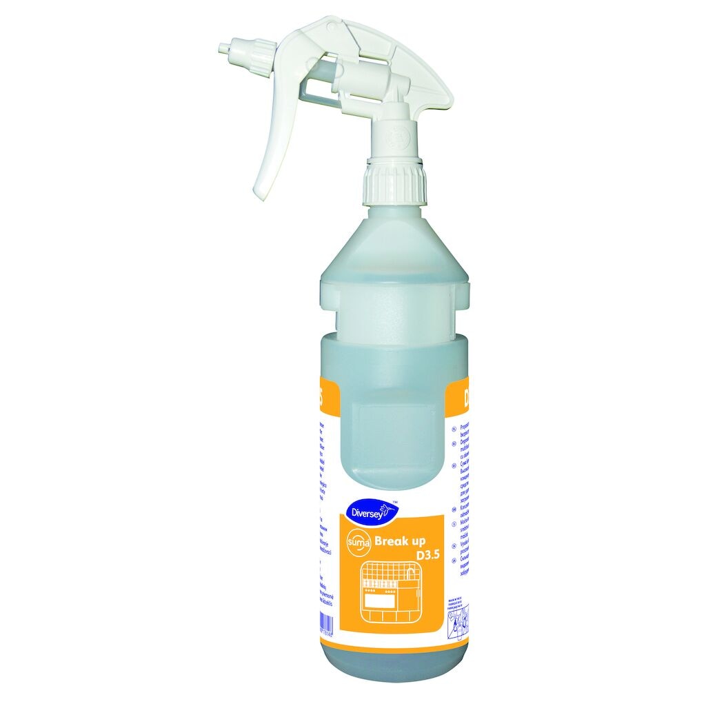 Suma Break up conc Empty Bottlekit - 750ml 6x1pc - Spray bottle 750 ml canyon foam trigger white, empty for Suma Break Up D3.5