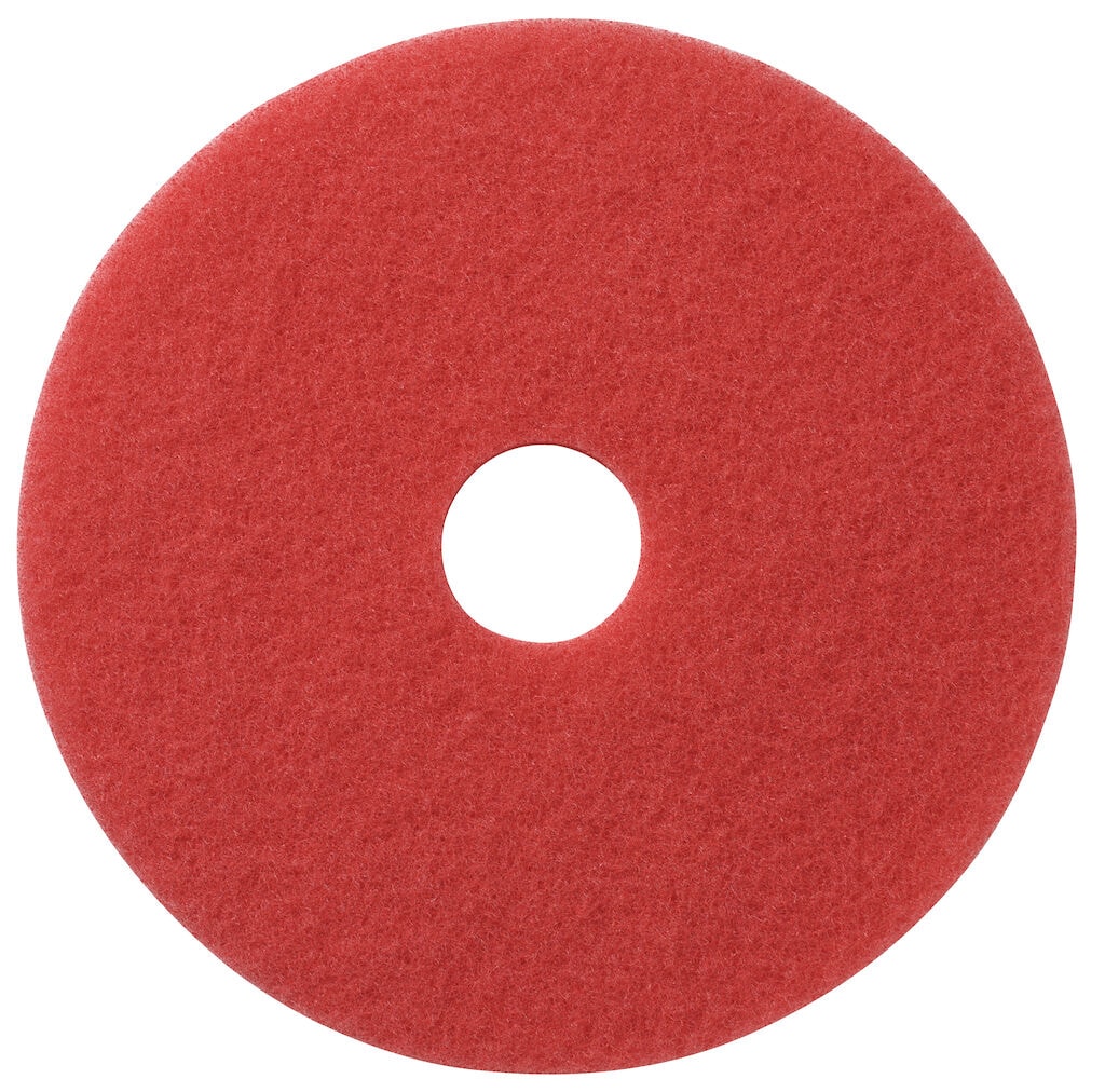 TASKI Americo Pad - Red 5x - 21" / 53 cm - Red - Buffing pad for daily cleaning and spray buffing