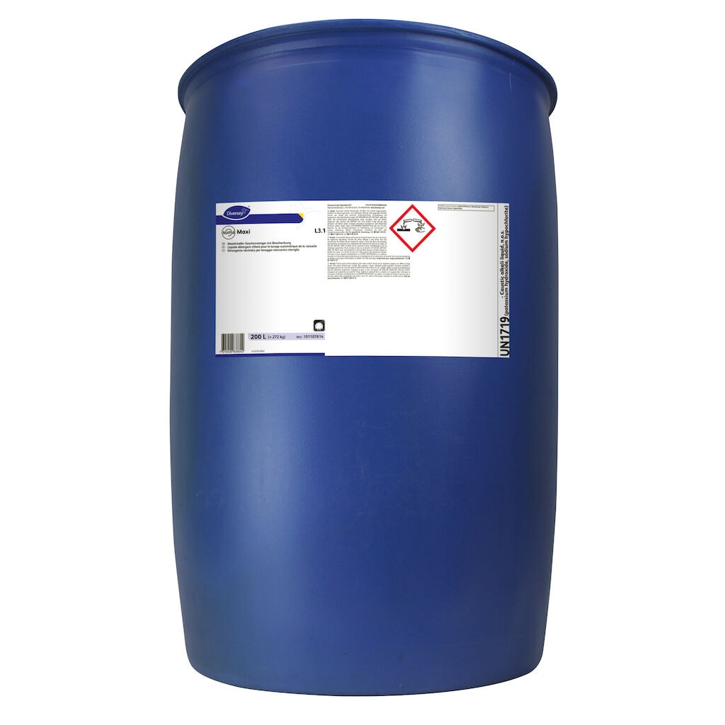Suma Maxi L3.1 1x200L - Liquid mechanical ware washing detergent for medium hard water