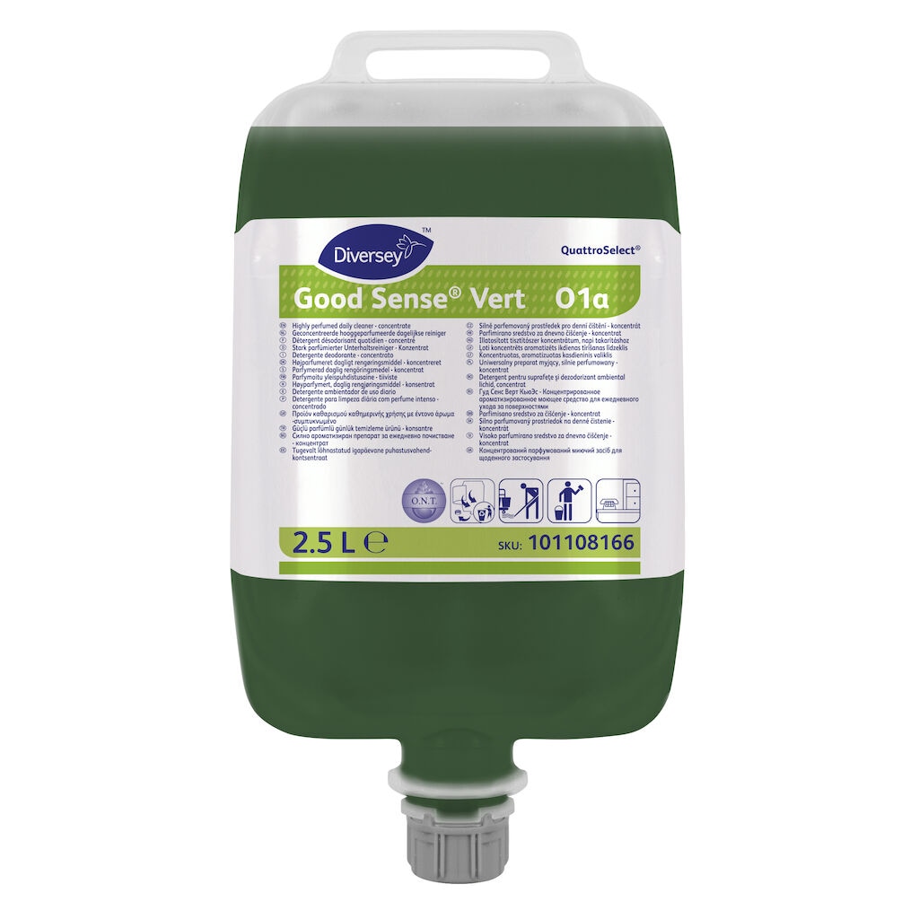 Good Sense Vert QS O1a 2x2.5L - Highly perfumed daily cleaner in QuattroSelect®