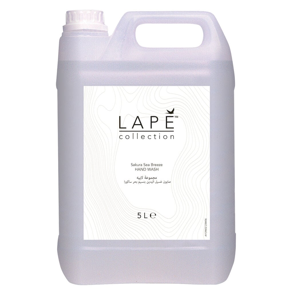 LAPĒ Collection Sakura Sea Breeze Hand Wash 2x5L - Nordic Swan certified, fragranced moisturising hand wash