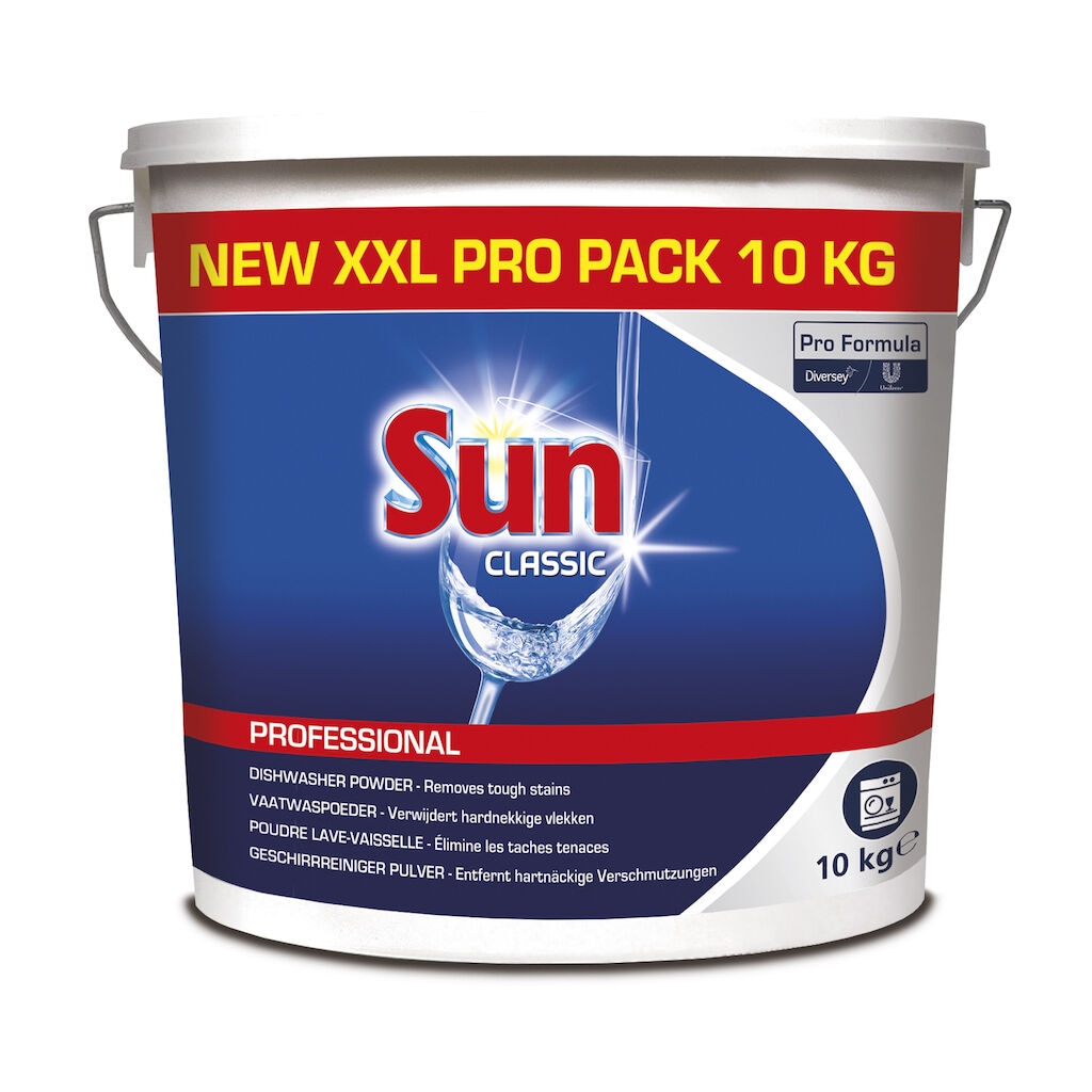 Sun Pro Formula Powder Classic 1x10kg - Dishwasher detergent powder, suitable for all manually dosed dishwashers