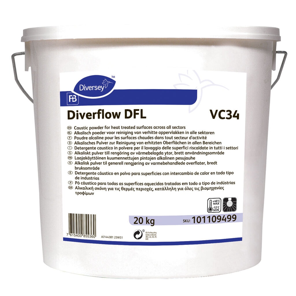 Diverflow DFL VC34 1x20kg - Caustic powder for heat treated surfaces across all sectors