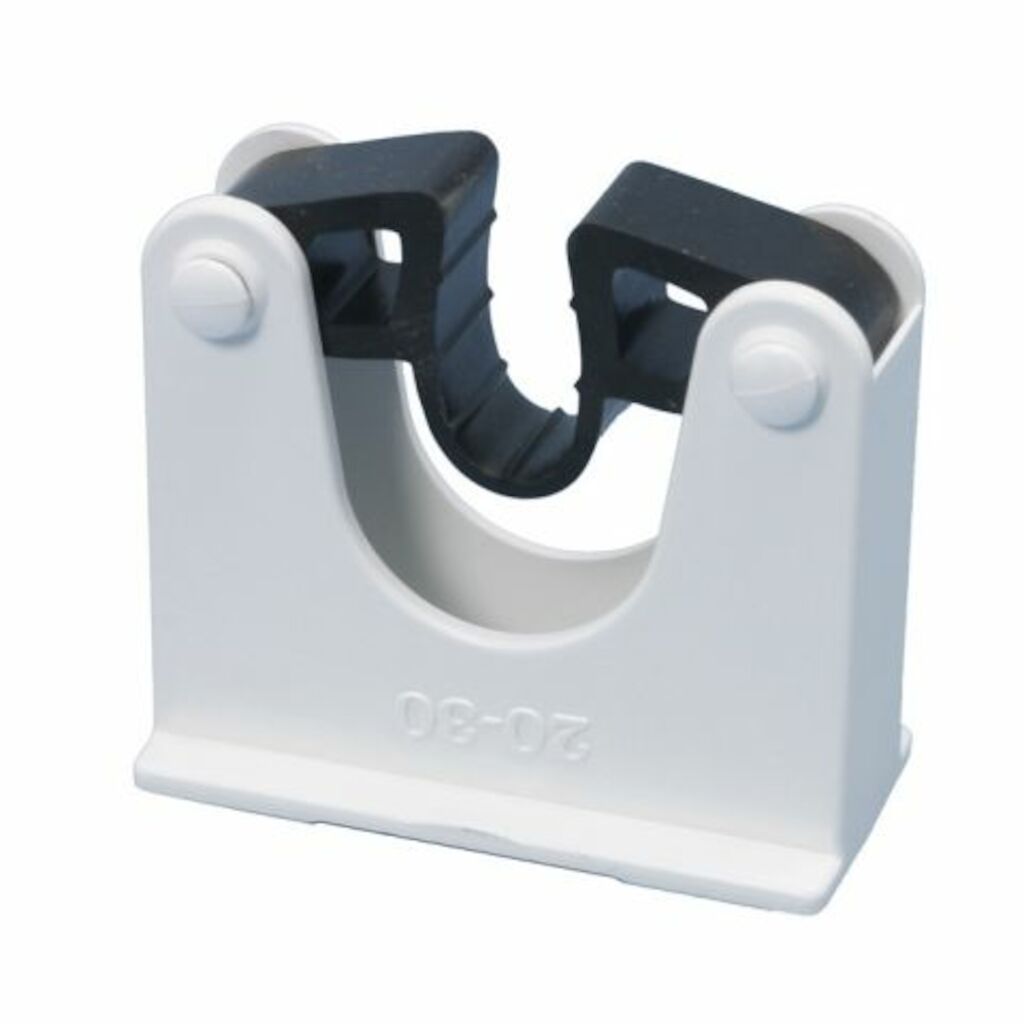 Holder 1x1pc - 30 - 40 mm - White