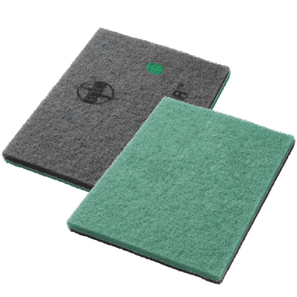 Twister Pad - Green 2x - 14x28" (36x71 cm) - Green - Diamond floor pad for daily cleaning