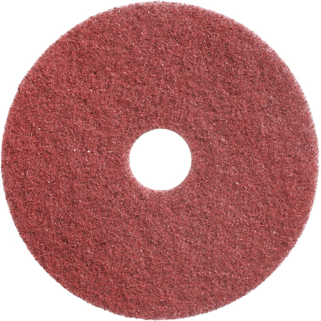 Twister Pad - Red 2x - 8.5" /  21,6 cm - Red - Diamond floor pad for use with scrubber driers and rotary machines
