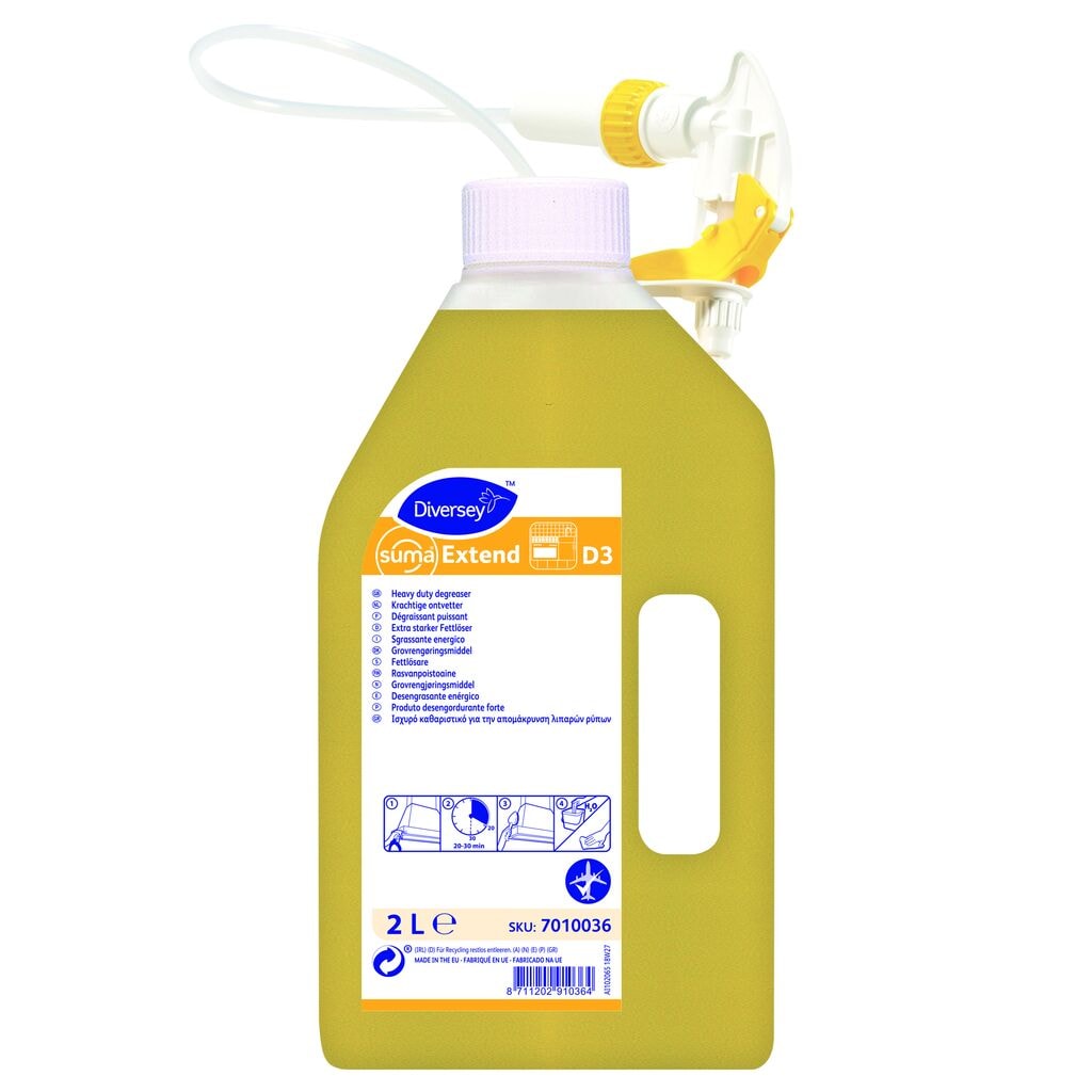 Suma Extend D3 6x2L - Heavy duty kitchen degreaser, ready to use