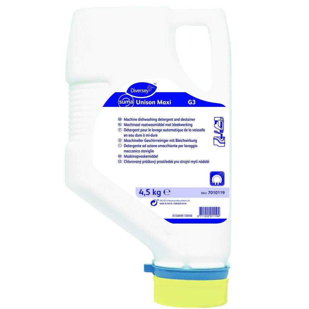 Suma Unison Maxi G3 3x4.5kg - Mechanical ware washing detergent for medium to hard water