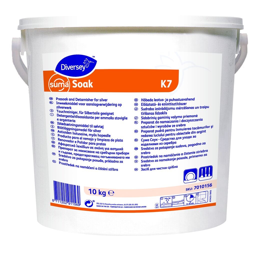 Suma Soak K7 1x10kg - Powder presoaker and silver detarnisher