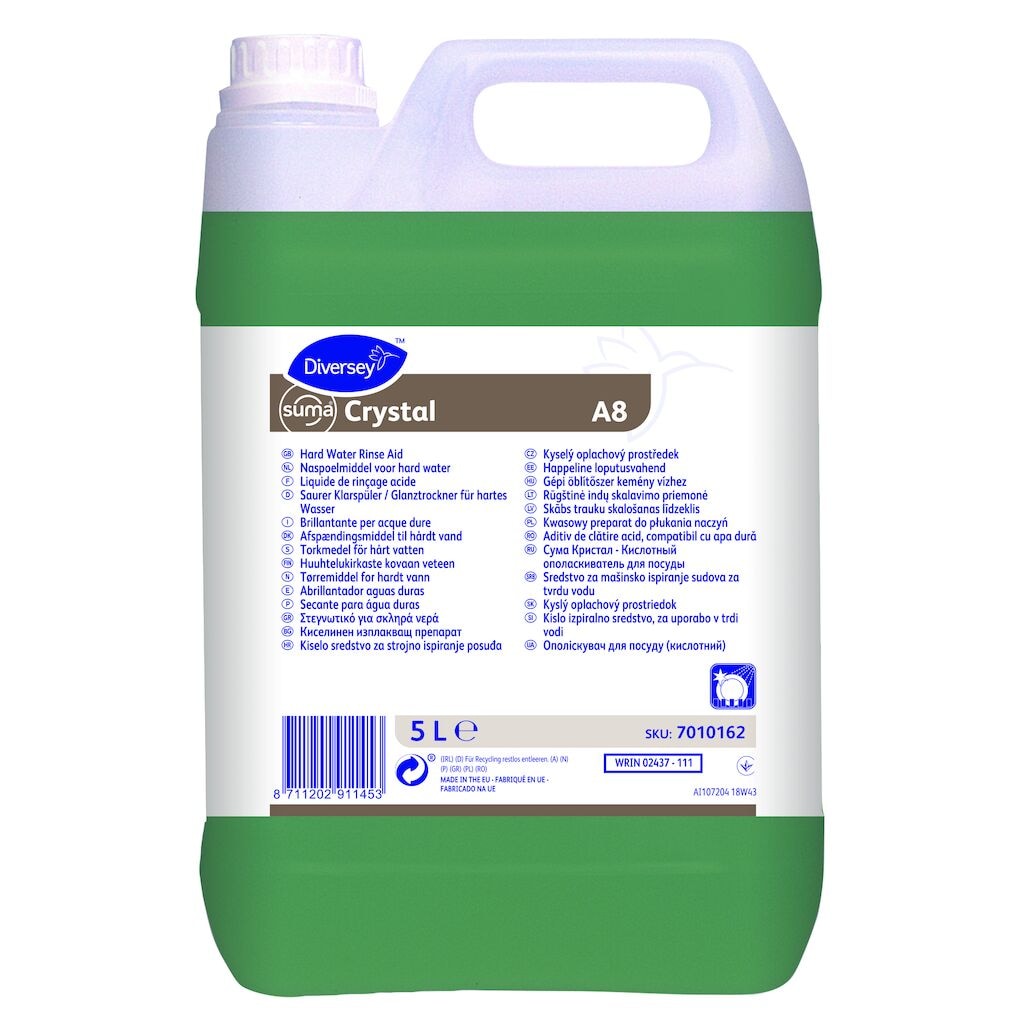 Suma Crystal A8 2x5L - Liquid acidic rinse aid