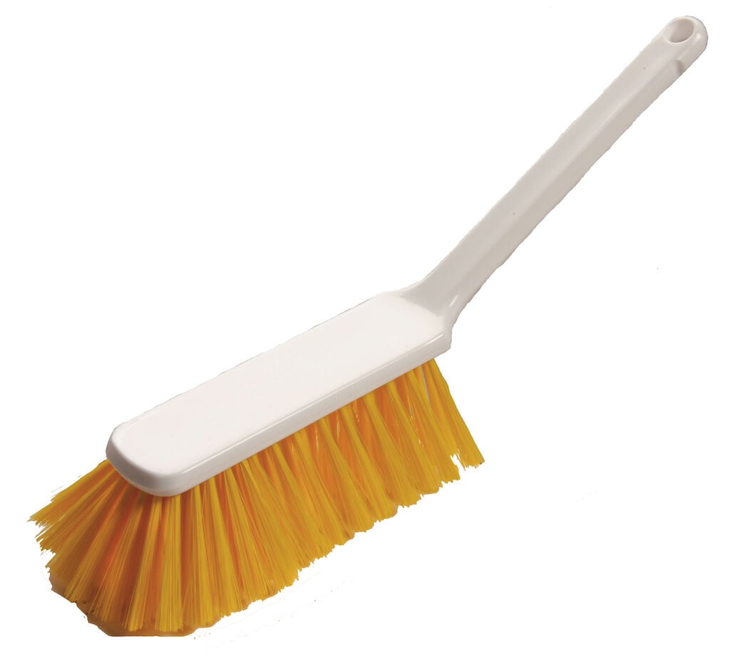 Dustpan Brush Soft 2x - Yellow - Soft bristle brush for dustpan