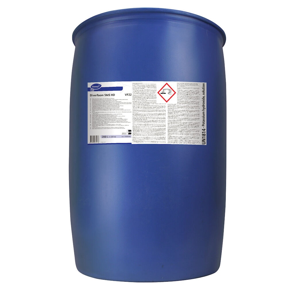 Diverfoam SMS HD VF22 1x200L - Heavy duty foam cleaner, soft metal safe, non- silicated