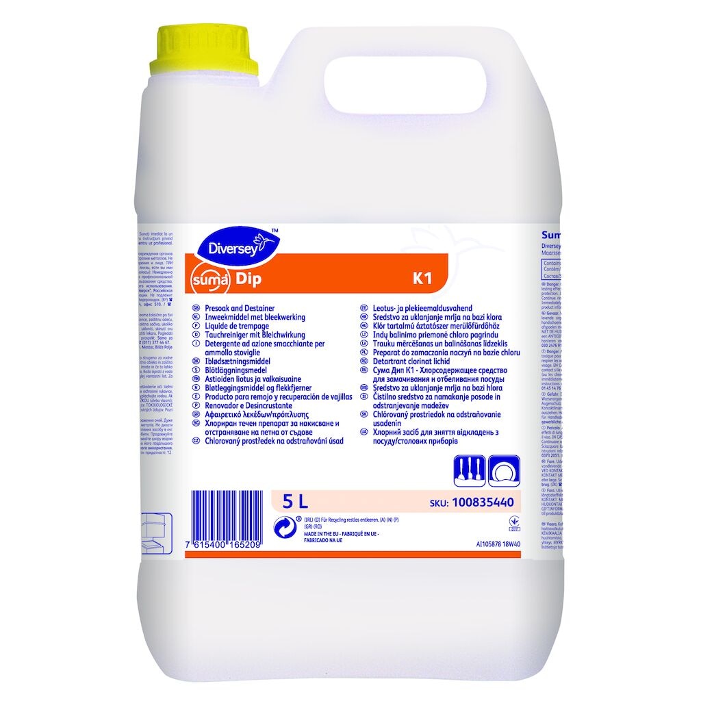 Suma Dip K1 2x5L - Liquid destainer / presoaker for tannin removal