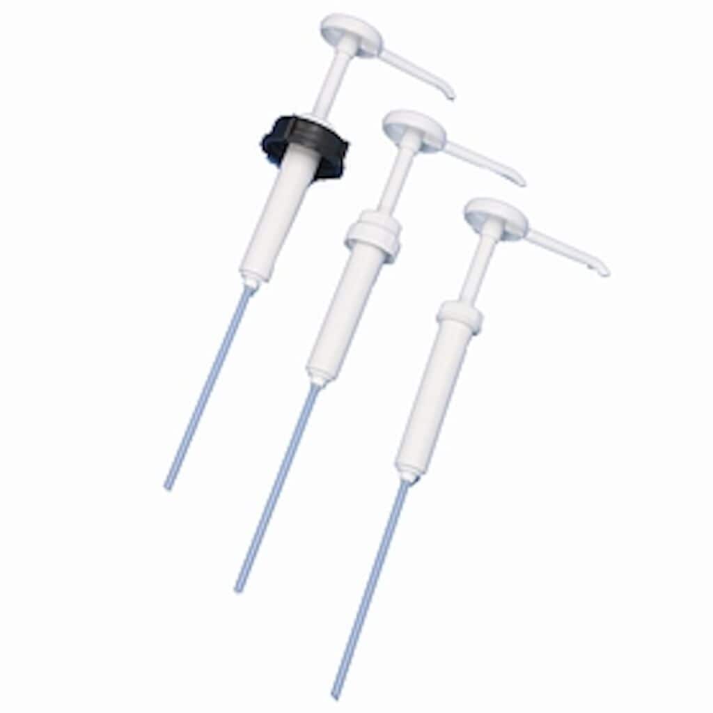 Dispenser pump for 5/10L can 1x3x1pc - Dispenser pump (20 ml) with cap 5/10 L