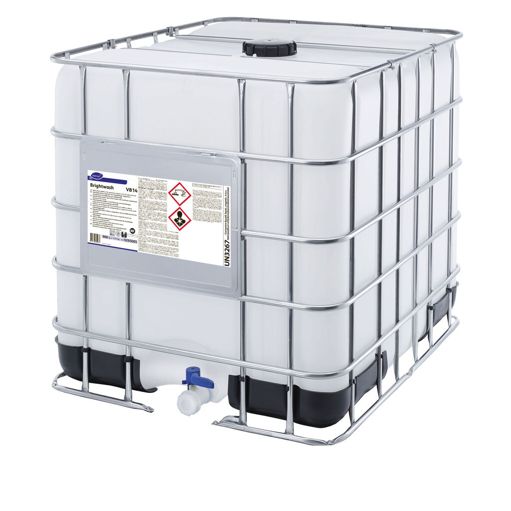 Brightwash VB14 1x900L - Defoamed additive for tenacious organic soils & scale removal