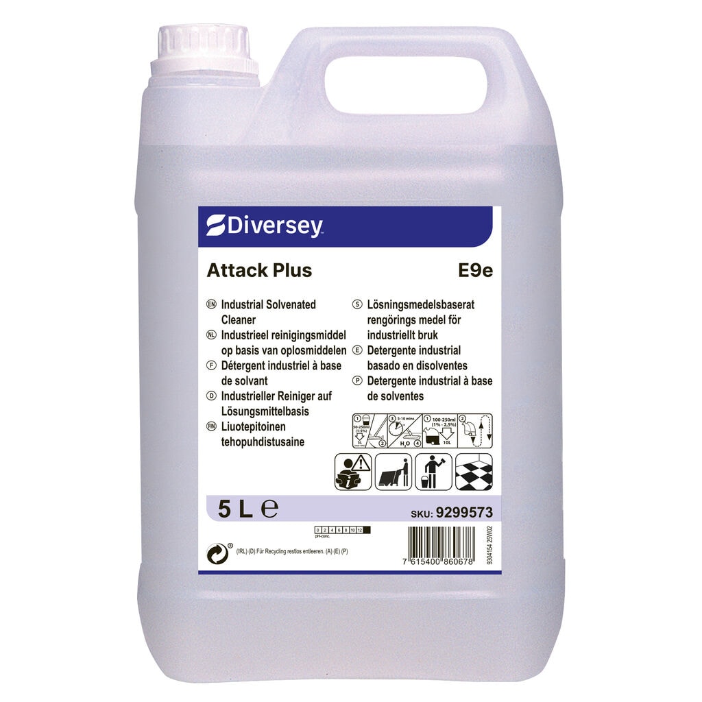 Attack Plus E9e 2x5L - Heavy-duty solvent cleaner